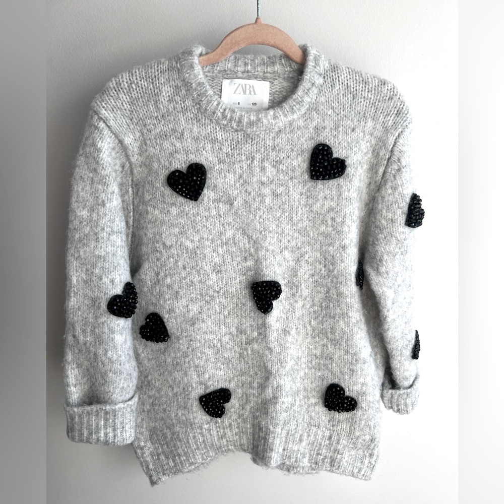 Zara Girls Heart Sweater